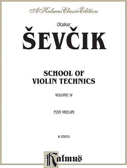 School of Violin Technics, Opus 1, Volume IV image 1