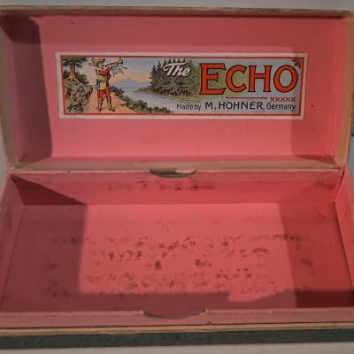 M. Hohner Echo Harp Bell Metal Reeds Double-Sided C G Harmonica - Made in Germany image 4