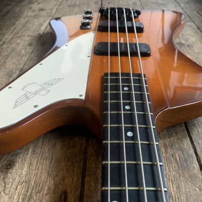 2002 Gibson Thunderbird Bass in Sunburst finish with original Gibson hard shell case image 9
