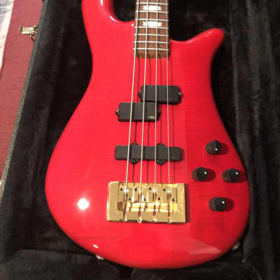 1989 Spector NS-2 Red Stain over Flame Maple image 2