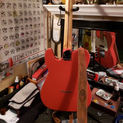 Fender Deluxe Nashville Telecaster Fiesta Red 2017 image 2