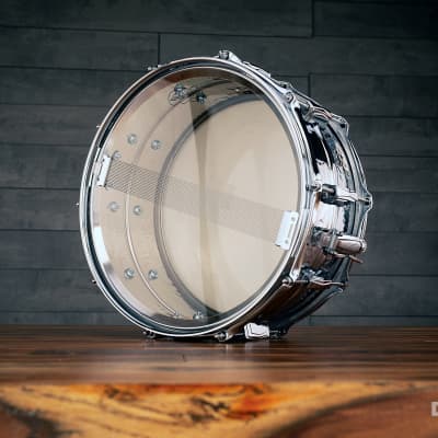 LUDWIG 14 X 6.5 LM402K HAMMERED SUPRAPHONIC SNARE DRUM, CHROME image 7