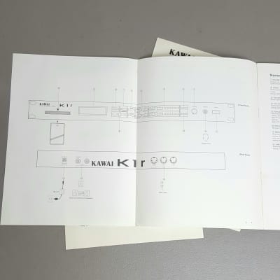 Kawai K1r Synth Module (rack K1) - Original Owner's Manual image 3
