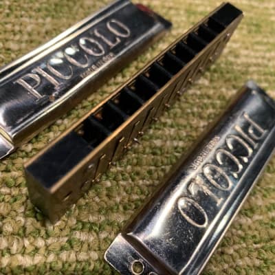 Vintage Piccolo, Hohner and Valencia Harmonica Lot Made in East Germany image 7