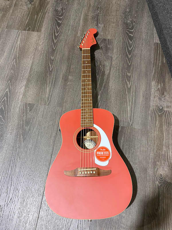 Fender Malibu Player - Fiesta Red Satin image 1