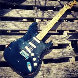 David Gilmour Black Stratocaster Tribute Aged Relic Strat Fender Style image 2
