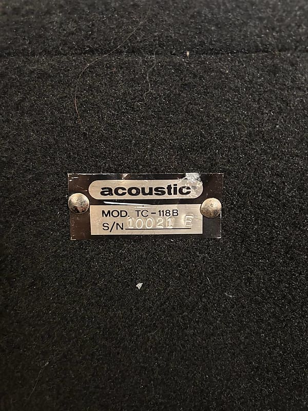 acoustic tc-118 B bass cabinet