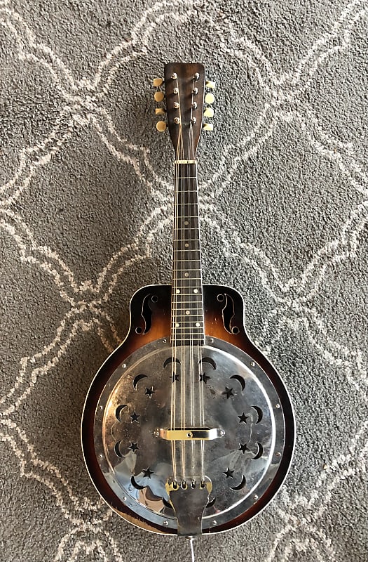 Regal/Dobro Resonator Mandolin 1930's sunburst | Reverb