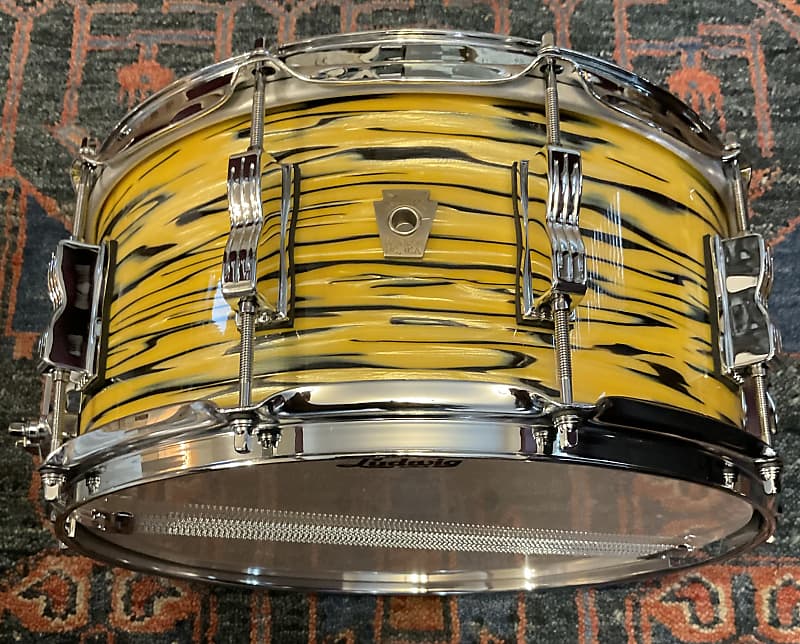 (MINT) Ludwig Classic Maple Snare Drum 14x6.5” Lemon Oyster - LS403XXA2 image 1