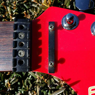 Fernandes the Function Neck 24.75 Conversion Red Headstock ESP Tuners Strathead Floyd Rose nut image 6