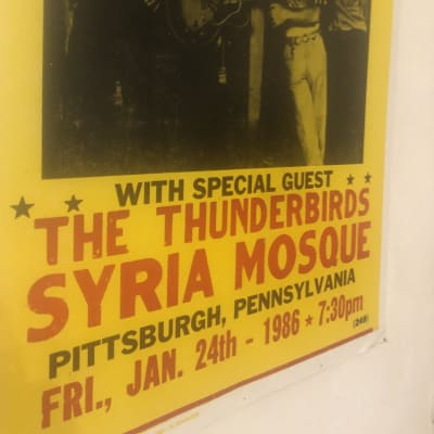 Stevie Ray Vaughn Original poster Syrian Mosque 1986 - Semi gloss image 6
