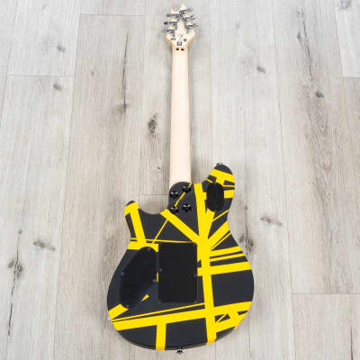 EVH Wolfgang Special Guitar, Ebony Fretboard, Satin Striped Black / Yellow image 8