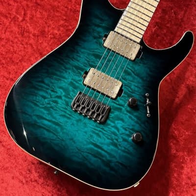 E-II M-II NT HS QM -Black Turquoise Burst- [GSB019] | Reverb