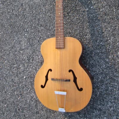 VINTAGE 1962 Harmony Patrician Natural Archtop Guitar Decent Neck! 'PLAYER' PRICED TO SELL! for sale