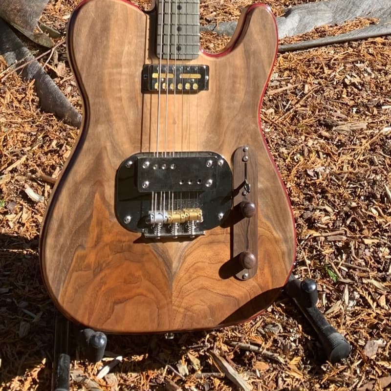 Waterslide USA Coodercaster Guitar Sunburst w/ Leopard