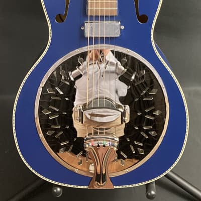 Recording King Dirty 30's Minnie Bucker Acoustic-Electric Resonator Guitar Wabash Blue image 1