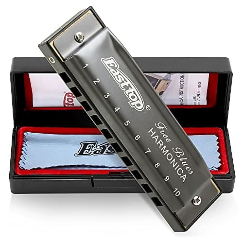 EASTTOP T002 Diatonic Harmonica10-Hole Blues Mouth Ogan Blues Harp for Adult  Kid