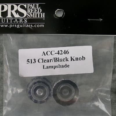 PRS Black / Clear Lampshade Knobs Volume Tone S2 CE CUSTOM SINGLECUT Paul Reed Smith image 1