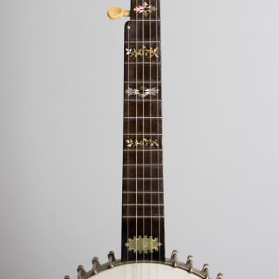 George C. Dobson  Victor Superior 40 bracket 5 String Banjo,  c. 1888, black gig bag case. image 8