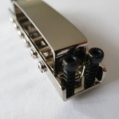 Tune o matic guitar bridge for Rickenbacker nickel image 7