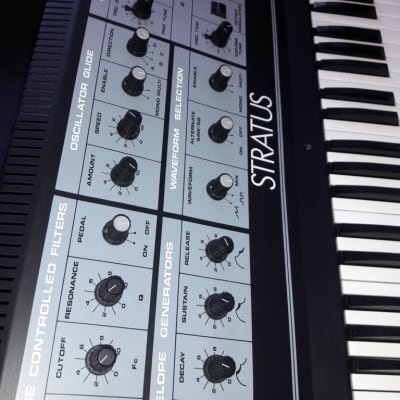 mint CRUMAR  STRATUS vintage polyphonic analog synthesizer + rare accessories image 15