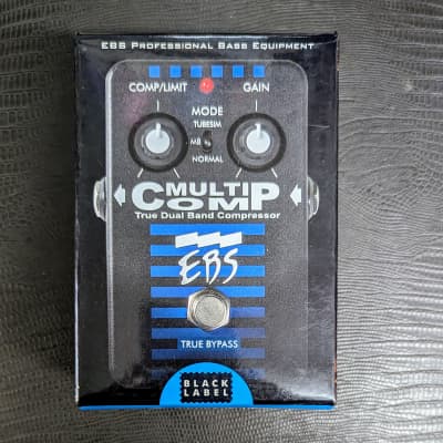 EBS MultiComp Studio Edition True Dual Band Compressor Pedal 2010s - Black/Blue for sale