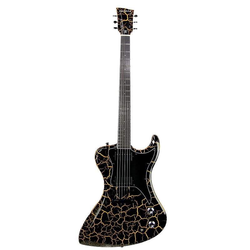 Dunable R2  DE Guitar Black/Yellow Crackle image 1