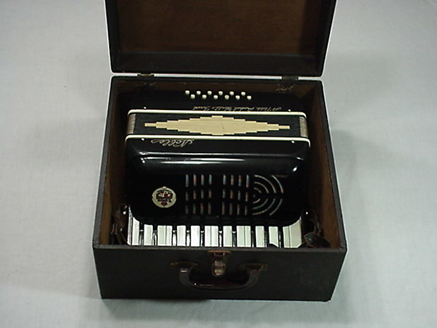 Vintage Italian Made Noble 12 Bass Accordion in Original Case & in Ready to Play Condition  as-is image 1