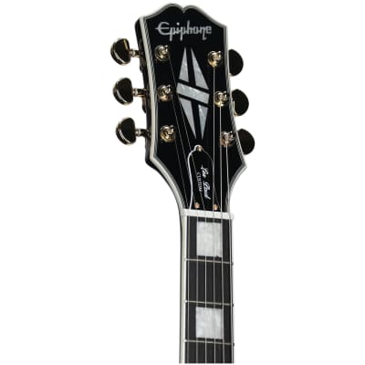 Epiphone Les Paul Custom Electric Guitar, Left-Handed, Ebony, with Gold Hardware image 7
