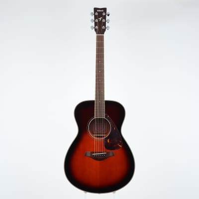 Yamaha FS720S-DSR Solid Spruce Top Folk Acoustic Guitar Dusk Sun 