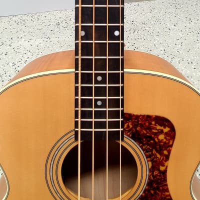 Guild Jumbo Junior Acoustic-Electric Bass, 23 3/4" Short-Scale, Solid Sitka Spruce Top image 10