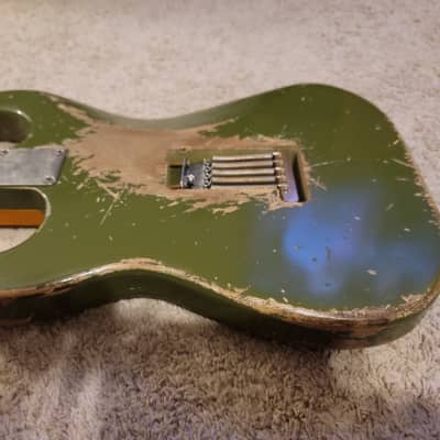 Franchin Stratocaster Olive Green Nitro Relic image 7
