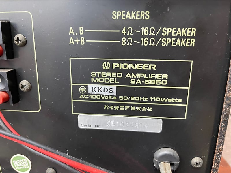 Pioneer SA-6850 Amplifier (45 Watt per channel) | Reverb