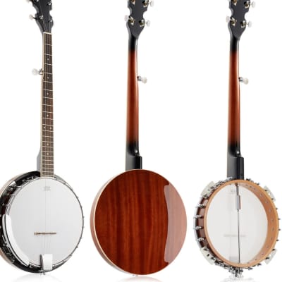 5-String Banjo - Full Size w/ Closed Back, Mahogany Resonator, Geared 5th Tuner image 1
