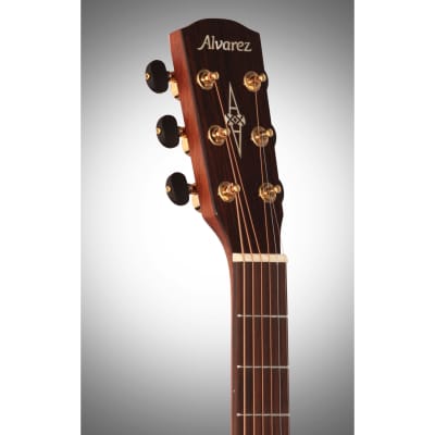 Alvarez MDA66CESHB Masterworks Dreadnought Acoustic-Electric Guitar, Sunburst image 8
