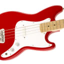 Squier Bronco Bass  - Maple Fingerboard, White Pickguard, Torino Red