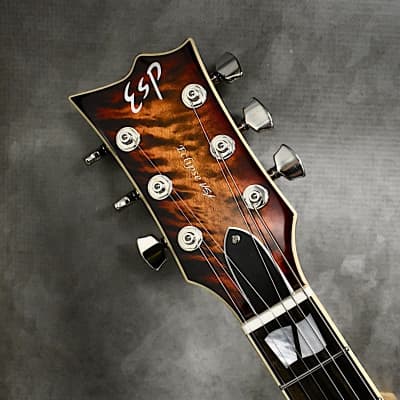 ESP Left Handed USA Custom Shop Eclipse 2022 Tiger Eye Sunburst Lefty Guitar image 7