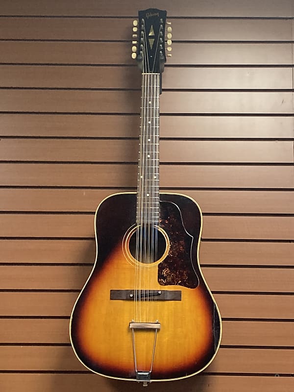 Gibson B-45-12 12 String Dreadnought In Sunburst 1967 | Reverb