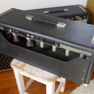 1964 Fender Pro Amp // fully serviced tube amp head // blackface era image 9