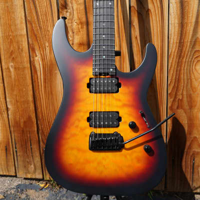 ESP USA M-II GT 3-Tone Sunburst 6-String Electric Guitar w/ Black Tolex Case(2022) image 4