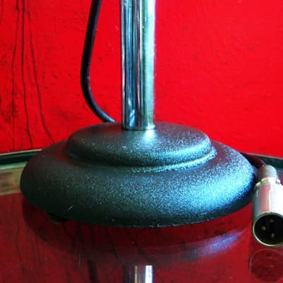 Vintage 1940's RCA MI-12010 dynamic microphone Hi Z w original cable & period Atlas DS-7 stand stand WORKING image 11