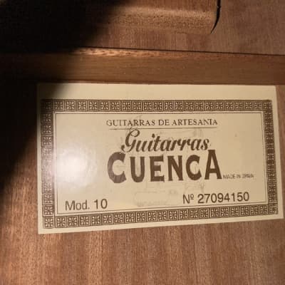 Cuenca 10 Classical Guitar - Natural Gloss + Gigbag image 10