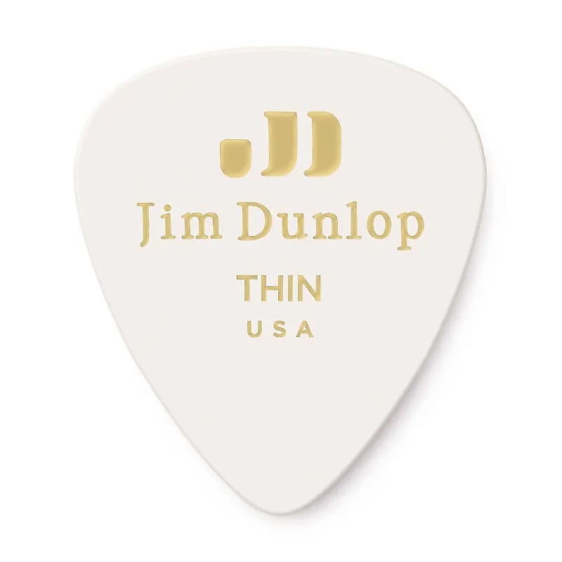 Dunlop 483P01TH Celluloid Standard Classics Thin Guitar Picks (12-Pack) image 1
