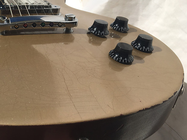 2007 Gibson Les Paul Studio Relic Gold Top with upgraded