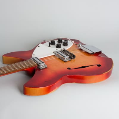 Rickenbacker  Model 335S/Rose Morris Model 1997 Thinline Hollow Body Electric Guitar (1965), ser. #EG-335, black hard shell case. image 7