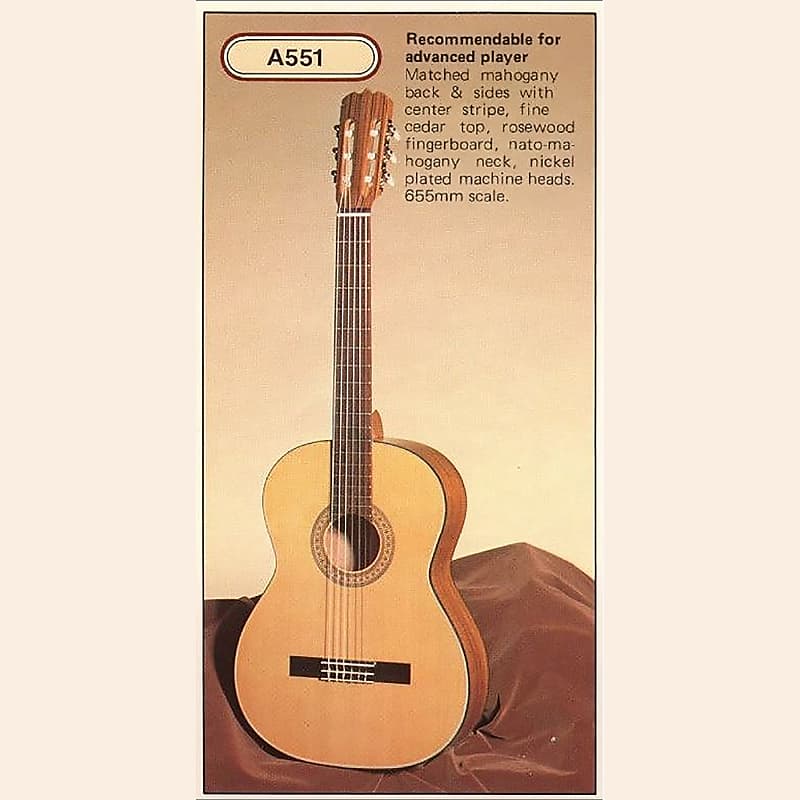 1960s Aria A551 Classical. Beautiful vintage condition. Desirable Japanese  low-serial-number-era.
