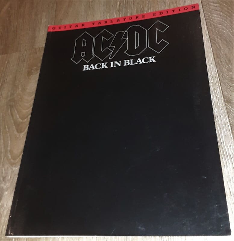 AC / DC - BACK IN BLACK - GUITAR TAB BOOK - TABLATURE MUSIC | Reverb