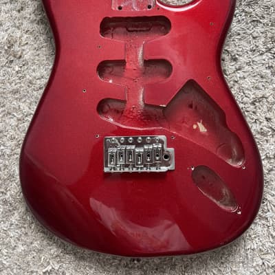 SX VTG STRAT STYLE 3/4 SIZE Electric Guitar - Cherry Red image 3