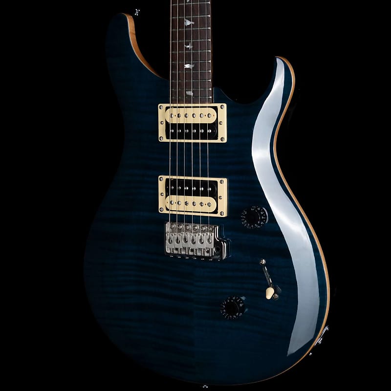 PRS SE Custom 24 Wide Thin Neck Carve Whale Blue | Reverb