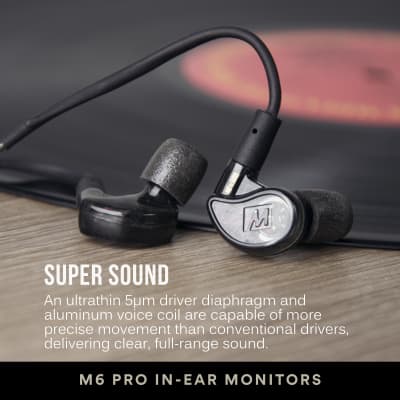 MEE audio M6 PRO 2nd Generation Musicians’ in-Ear Monitors Wired + Wireless Combo Pack Black image 5